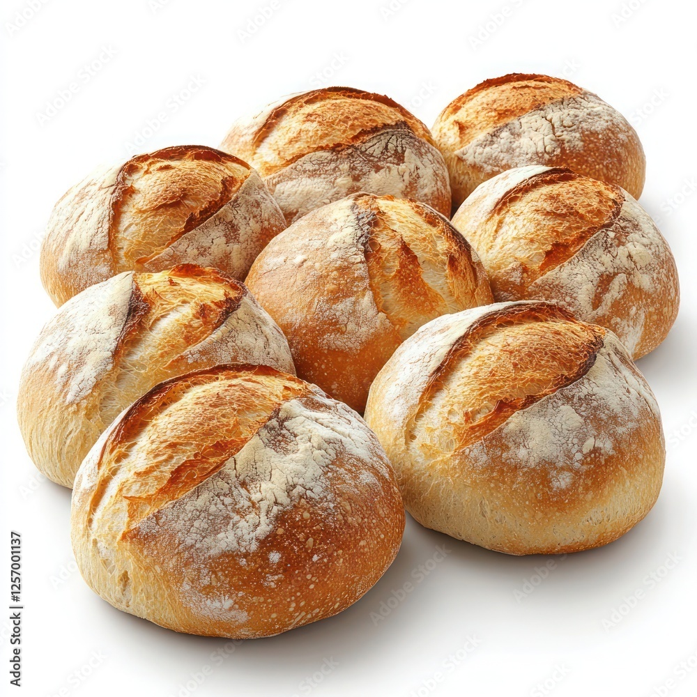 stack of artisanal bread rolls with golden crusts stack of artisanal bread rolls with golden crusts