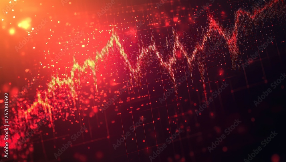 Volatile Stock Market Trends A Graphic Depiction of Rising and Falling Stock Prices During a Period of Intense Financial Instability. Volatile Stock Market Trends A Graphic Depiction of Rising and Falling Stock Prices During a Period of Intense Financial Instability.