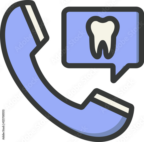 Dental Consult Filled Line Icon