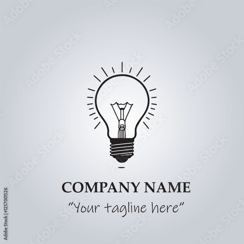 light bulb company logo vector illustration
