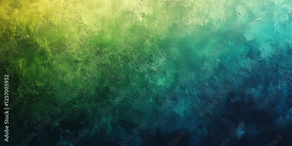 Fototapeta premium Bright Green and Blue Gradient with a Grainy Texture, Generative AI
