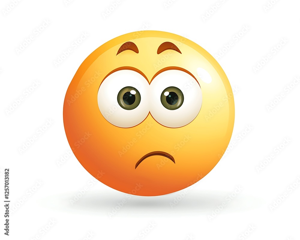 Cartoon Yellow Emoticon Face Expression Cartoon Yellow Emoticon Face Expression