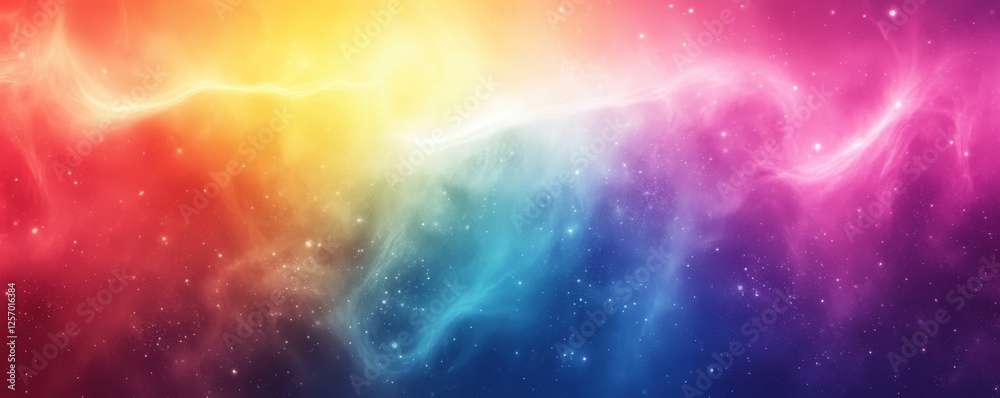 Naklejka premium Vibrant Light Gradient Background with a Grainy Texture, Generative AI