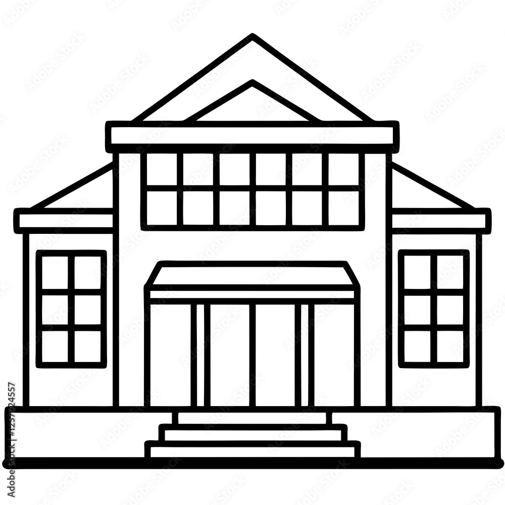 Corporate HQ Vector Illustration Corporate HQ Vector Illustration