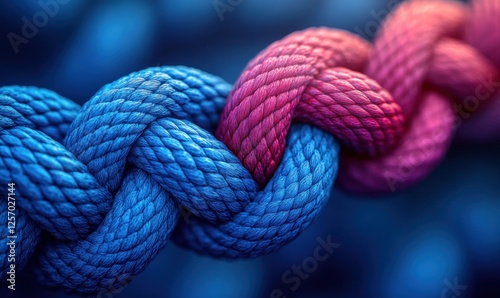 Bipartisan Trust and Cooperation of Intertwined Ropes Representing Agreement and Connection