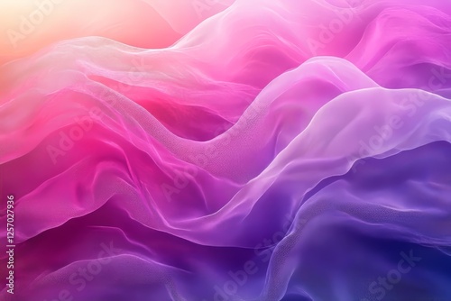 Abstract Gradient Flow in Pink and Purple with a Grainy Texture, Generative AI