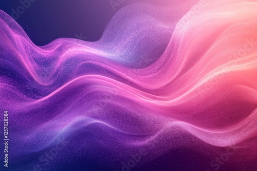 Abstract Gradient Flow in Pink and Purple with a Grainy Texture, Generative AI