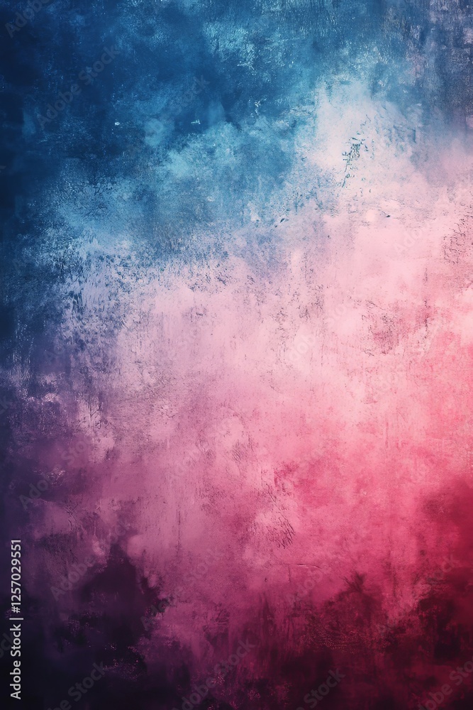 Fototapeta premium Warm Blue-Pink Gradient Background with a Grainy Texture, Generative AI