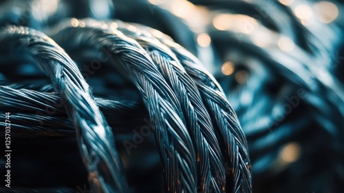 Natural light illuminates tungsten wires, showcasing their structure in a clean factory