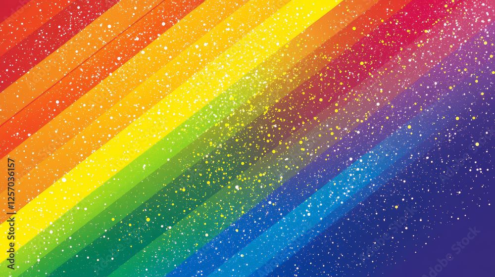 Obraz premium Vibrant rainbow colors abstract background digital art creative design colorful spectrum artistic expression