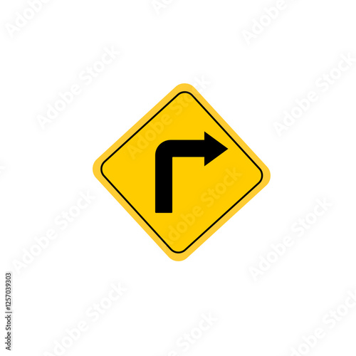 Turning right prohibited 