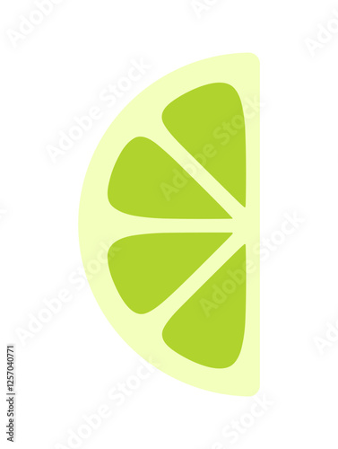A zesty lime wedge graphic