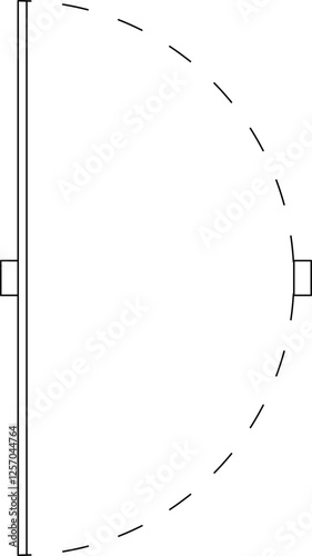 Architecture door symbol drawing