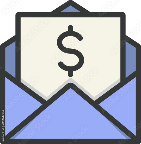 Financial Statement Filled Line Icon