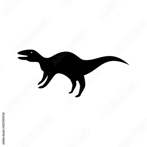 Vector black icon for Brontosaurus