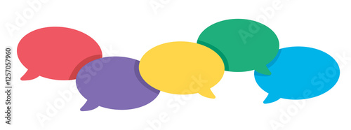 colorful speech bubbles