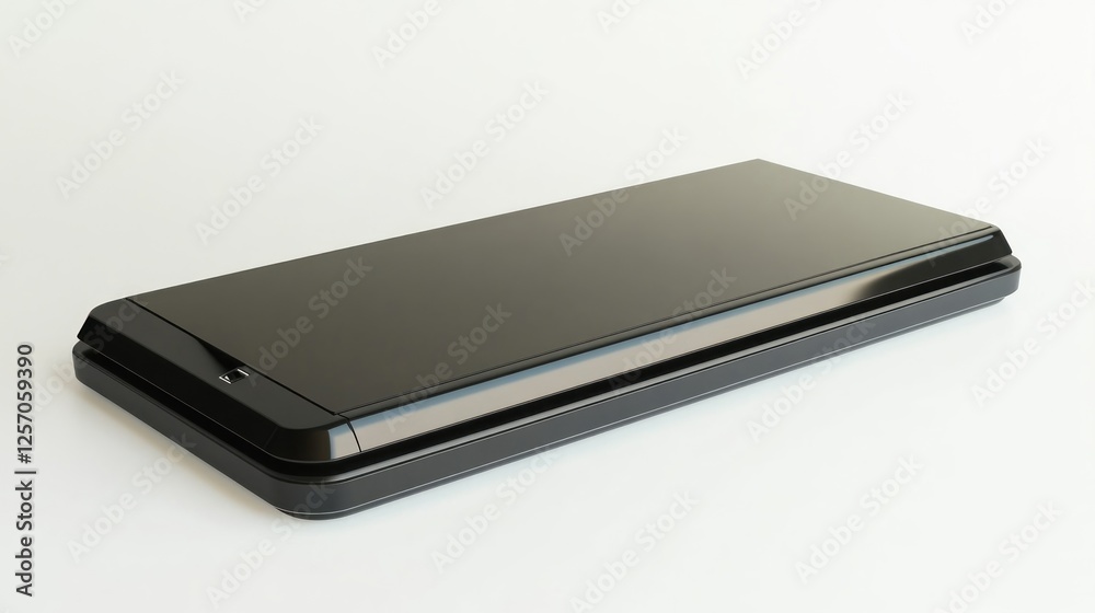Modern black smartphone, studio shot, technology, product display