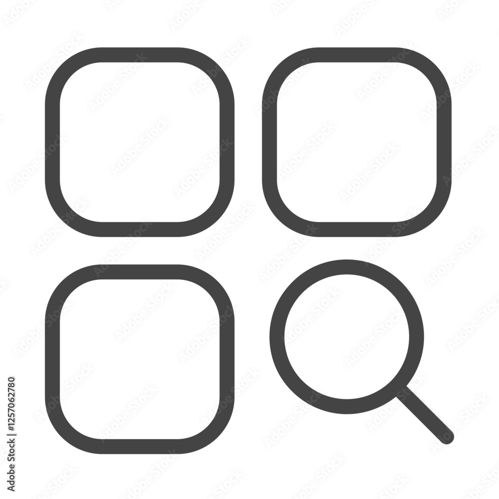 Use for mobile version of mall shopping outline icon pack Use for mobile version of mall shopping outline icon pack