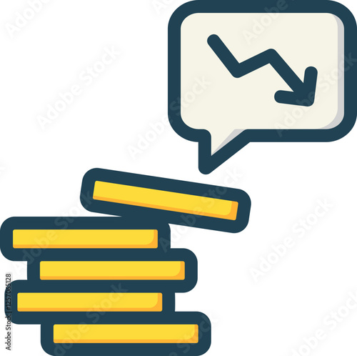 No Value Money Filled Line Icon