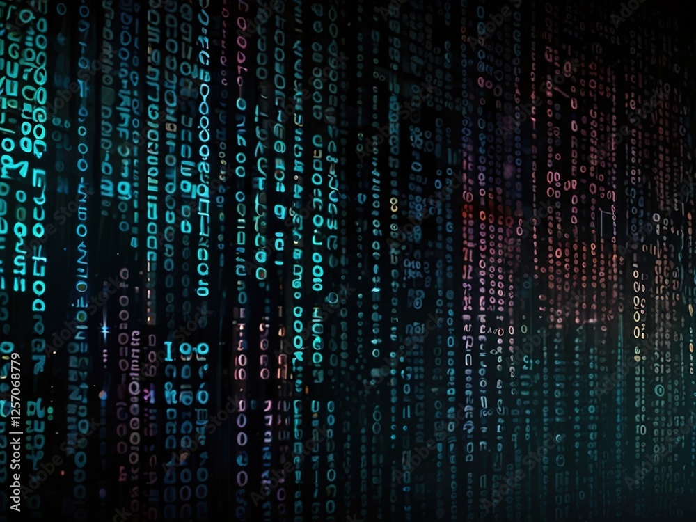 abstract binary code background abstract binary code background