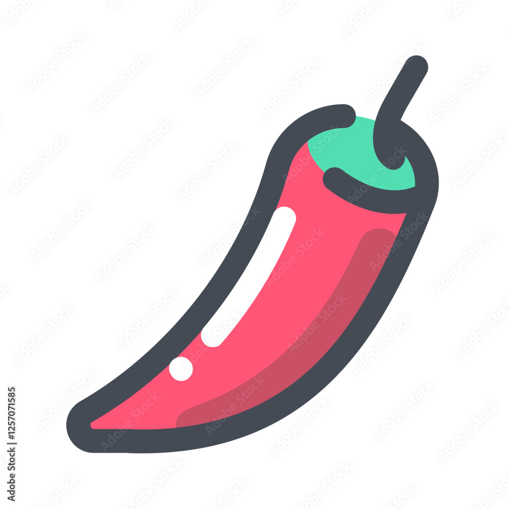 Vegetable lovely colored icon pack Vegetable lovely colored icon pack