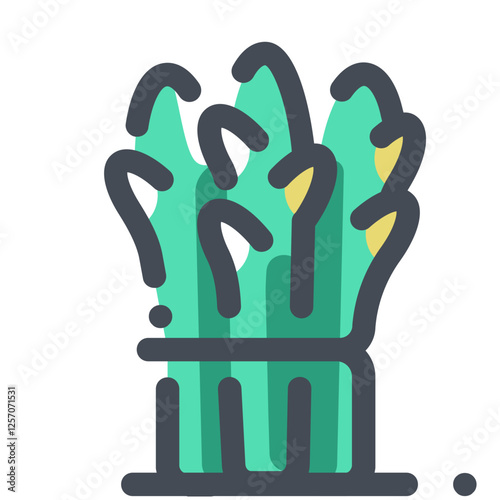 Vegetable lovely colored icon pack