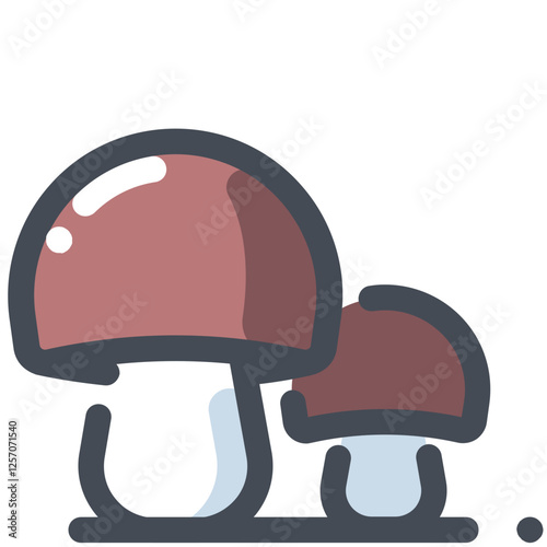 Vegetable lovely colored icon pack