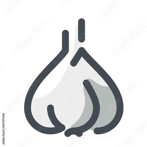 Vegetable lovely colored icon pack