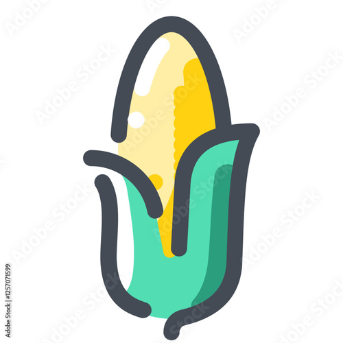 Vegetable lovely colored icon pack