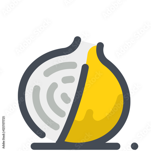 Vegetable lovely colored icon pack
