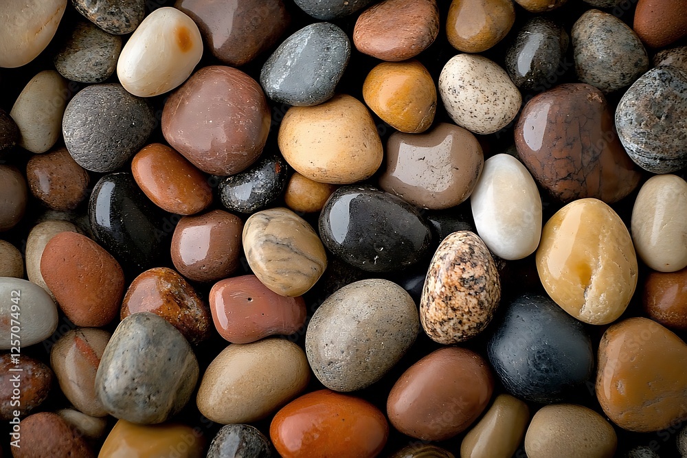 Close-up of colorful polished stones. Possible use for backgrounds Close-up of colorful polished stones. Possible use for backgrounds