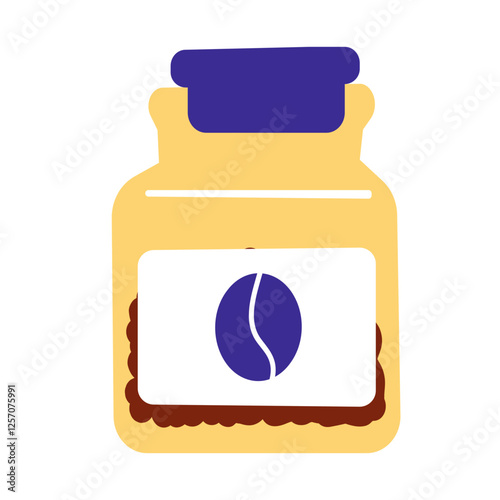 a jar of coffee beans
