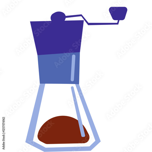 illustration of a hand grinder for coffee