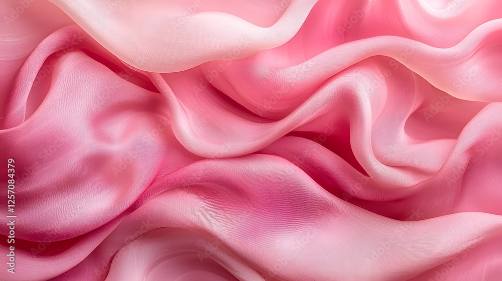 Soft pink silk fabric draped elegantly with smooth, flowing creases and delicate textures under gentle light. Soft pink silk fabric draped elegantly with smooth, flowing creases and delicate textures under gentle light.