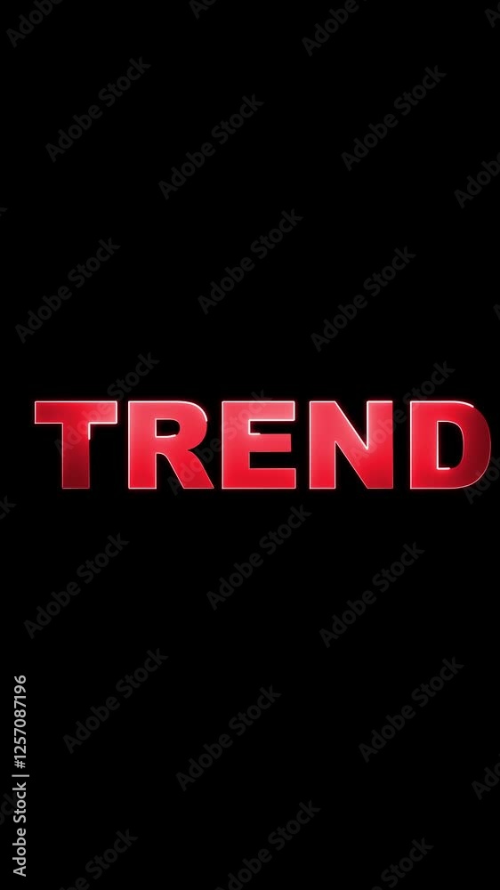 Trend Red color Text Animation, Neon 4K video, Trend Red color Text Animation, Neon 4K video,