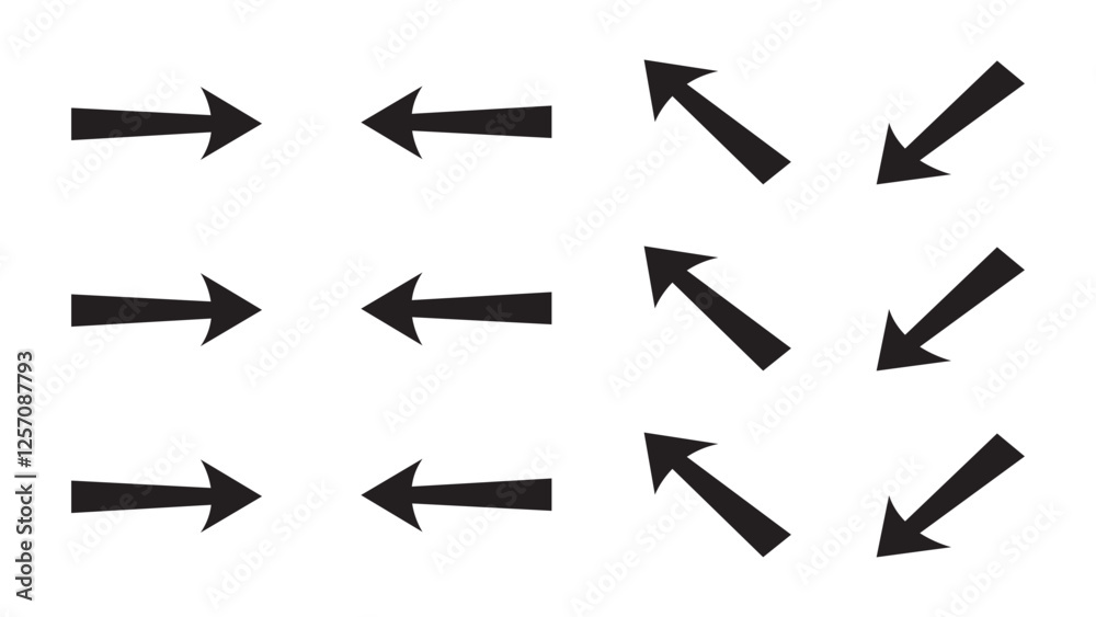 set of arrow icons set of arrow icons