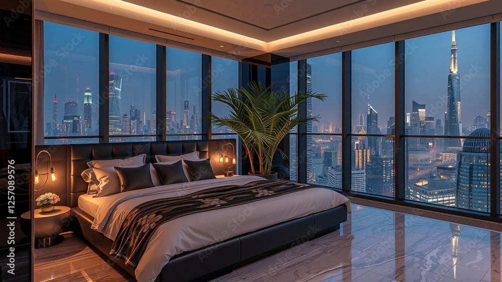 Ultra-Modern Bedroom with Cozy and Moody Ambiance Ultra-Modern Bedroom with Cozy and Moody Ambiance
