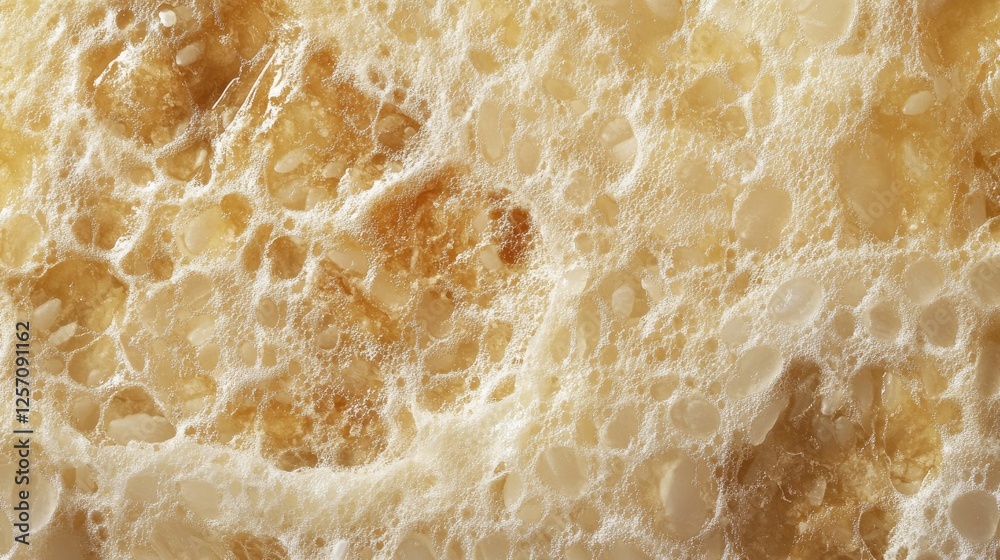 Obraz premium A detailed close-up of the texture of cooked Japanese rice.