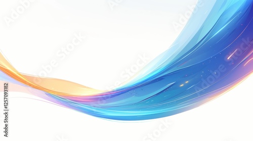 Abstract background with dynamic wave patterns in rich jewel tones. Depicts fluidity and elegance. Symbolizes movement and luxury. Ideal for sophisticated and vibrant designs.