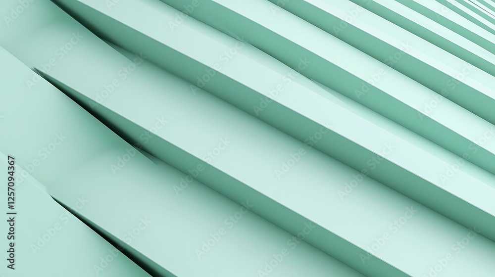 Obraz premium Abstract Pale Green Diagonal Geometric Lines
