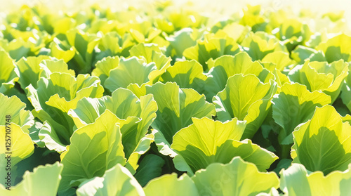 fields of lettuce, strong hard light, translucent washes photo