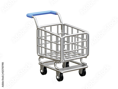 Shopping Cart icon 3d render illustration