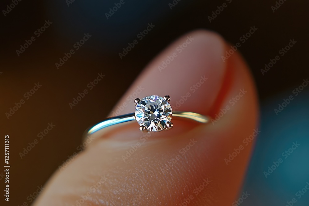 Close-up of a heart-shaped halo diamond ring Close-up of a heart-shaped halo diamond ring