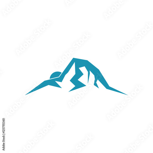 Mountain logo vector template symbol design