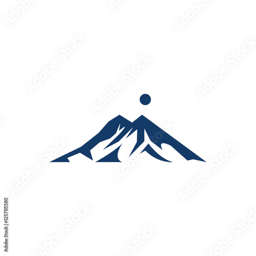 Mountain logo vector template symbol design