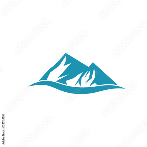 Mountain logo vector template symbol design