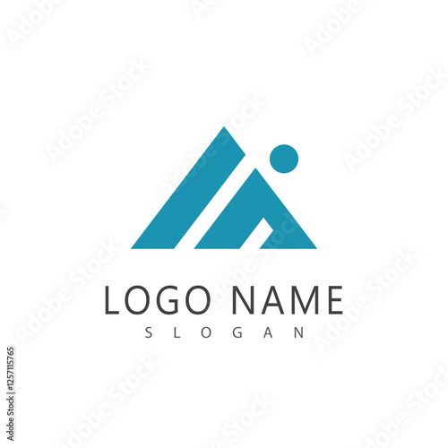 Mountain logo vector template symbol design