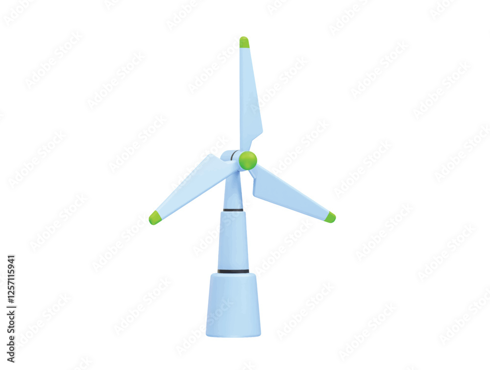 wind turbine isolated icon 3d render. Windmill turbine icon 3d render illustration wind turbine isolated icon 3d render. Windmill turbine icon 3d render illustration