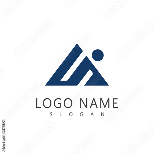 Mountain logo vector template symbol design