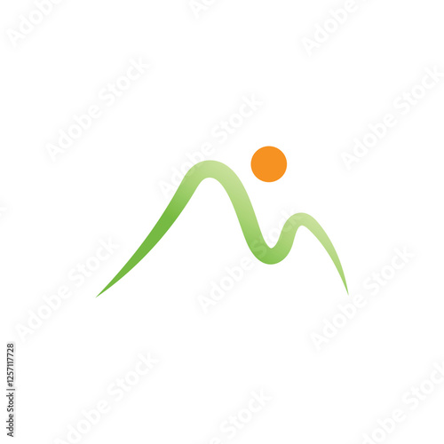 Mountain logo vector template symbol design